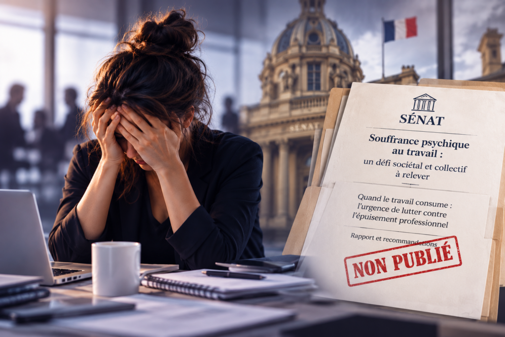 Souffrance psychique au travail et rapport du Sénat non publié